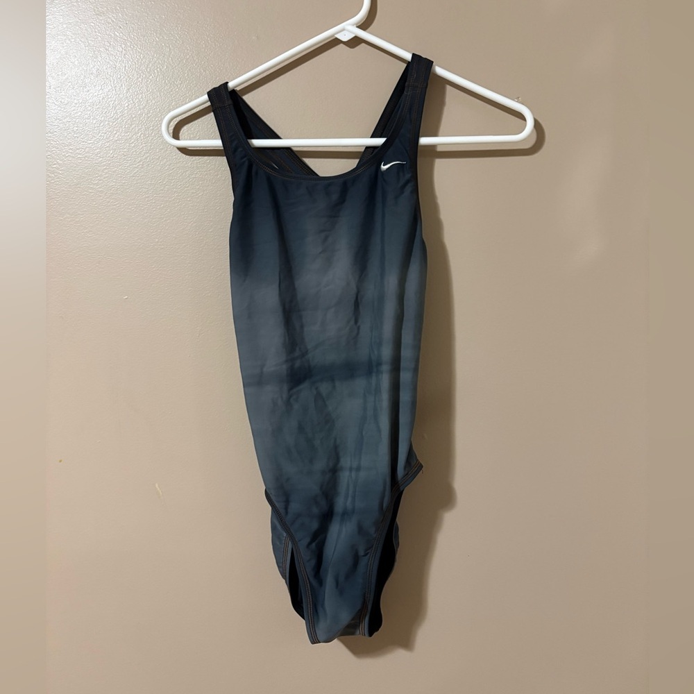 Nike Dark Gray ombré One-Piece Swimsuit
